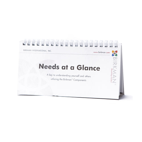 Needs at a Glance Booklet
