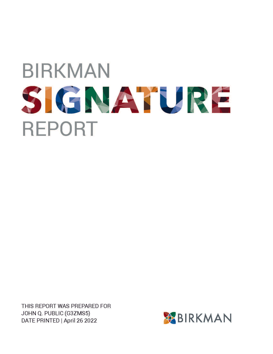 Birkman Report Walmart